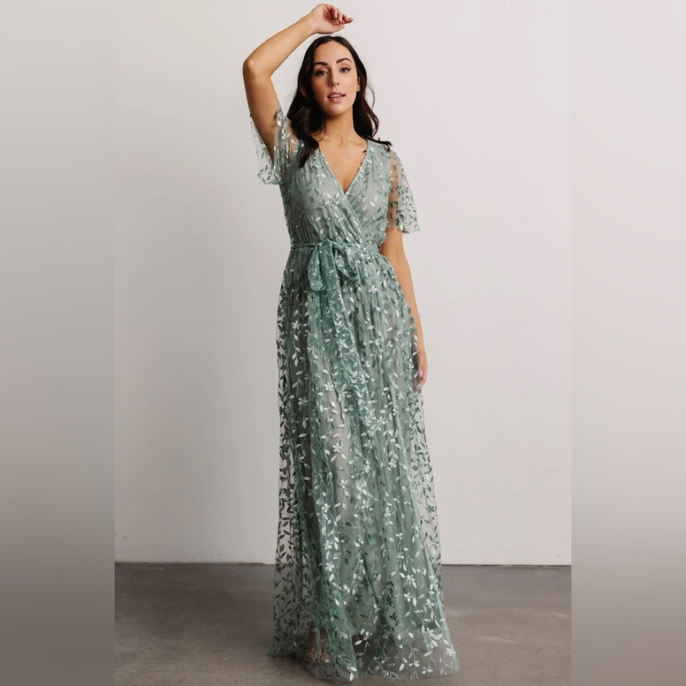 BALTIC BORN- Marseille Embossed Maxi Dress